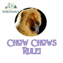 EARLFAMILY 13 см x 12,6 см для Chow, переводная картинка для шкафа, холодильника, автомобиля, двери, водонепроницаемые автомобильные наклейки, мотоциклетная виниловая аниме-пленка для автомобиля 2024 - купить недорого