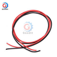 1 Juego de Cables de calibre de 14 AWG, Cables flexibles de cobre trenzado de silicona para RC negro 1M + rojo 1M = 2M 2024 - compra barato