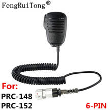 Microfone portátil do orador 6 pinos ptt para tri tca/um adaptador de walkie do talkie prc152 prc148 prc-152 prc-148, fora de 3.5 áudio 2024 - compre barato