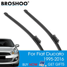 BROSHOO Auto Car Windshield Wiper Blade Natural Rubber For Fiat Ducato Fit Hook/Push Button Arms From 1995 To 2016 Accessories 2024 - buy cheap