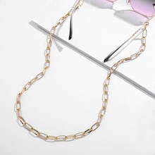Cadena de eslabones para gafas de sol para hombre y mujer, soporte de Metal dorado, largo, para lectura, correa para el cuello 2024 - compra barato