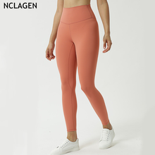 Nclgen-calça legging de ioga feminina, cintura alta, corrida, fitness, exercício apertado, três pontos, academia, esporte, malhação 2024 - compre barato