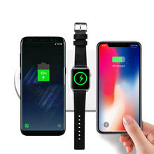 10W Qi Wireless Charger For iPhone X XS MAX XR 8 Fast Wireless Full load 3 in 1 Charging Pad for Airpods 2 Apple Watch 4 3 2 2024 - buy cheap