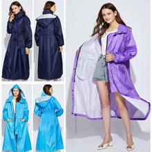 Capa de chuva impermeável feminina e masculina, casaco com capuz ponchos para mulheres e homens plus size 2024 - compre barato