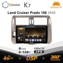 Radio de coche K7 Ownice 6G + 128G Android 10,0 para Toyota Land Cruiser Prado 150 2009 Multimedia 4G LTE GPS Navi 360 BT 5,0 Carplay 2024 - compra barato