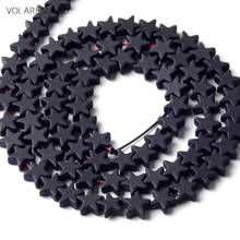 Natural Black Hematite Stone Rubber Five-pointed Star Matte Beads Space Loose Beads For Jewelry Making 6mm Diy Bracelet 15inches 2024 - buy cheap