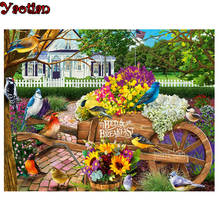 5D DIY Diamond Painting Diamond Mosaic diamond Embroidery Garden Flower Bird Villa Full Drill Square Decor Cross Stitch Kit、 2024 - buy cheap