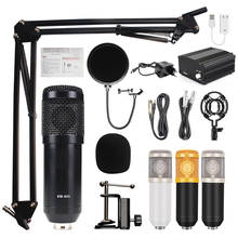 bm 800 microphone 48V phantom power microphone for pc computer bm800 studio microfone condensador professionnel for recording 2024 - buy cheap