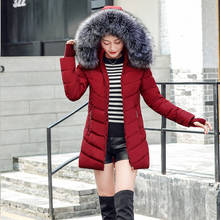 Hooded winter coat woman outwears 2020 new warm basic jackets female parkas fur collar thick cotton winter coats women jackets 2024 - buy cheap