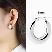 25MM Circle Titanium Steel Hoop Earrings Gold Silver Color Cool Style Loop Earrings Fashion Jewelry Accessories for Women Men 2024 - buy cheap