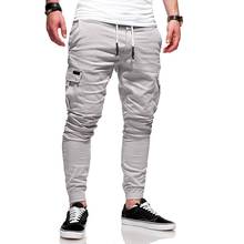 Calças masculinas nova moda casual jogger calças de fitness musculação calças de ginástica calças moletom 2024 - compre barato