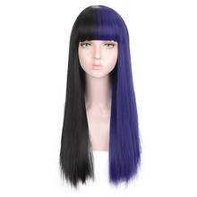 SHANGKE Synthetic Long Straight Cosplay Wig With Bangs Heat Resistant Lolita Hair For Women Party/Daily Wigs For Girl 2024 - buy cheap