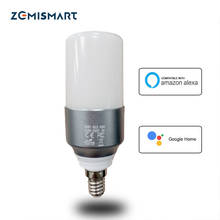 E14 Bulb RGBW LED Smart Candle Light Work with Alexa Echo Google Home Assistance  IFTTT Voice WIFI Timer Control Lamp 2024 - купить недорого