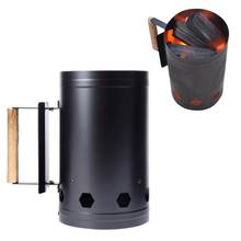 Outdoors grill for bbq Safe Fast Charcoal Ignition Barrel Durable Carbon Stove Barbecue Fire Starter Bucket With Wood Handle 2024 - buy cheap