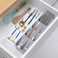 Kitchen Cutlery Storage Tray Kitchen Knife holder Organizer Kitchen Container Spoon Fork Storage Separation Knife Block Holder 2024 - buy cheap