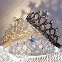 Diadema de corona para niña, accesorios para el cabello de marca, diadema para niño, Tiara para niño, disfraz de princesa de cumpleaños, tocado 2020 2024 - compra barato