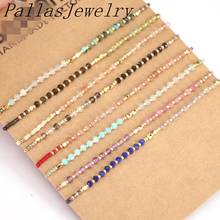 10Pcs Thin Cute Beads Miyuki Bracelet Natural Stone Bracelet Jewelry Charm Bracelets for Women Rope Chain Bracelet Love Gift 2024 - buy cheap