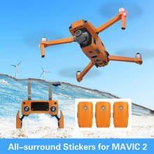 Optional All-surround Sticker Waterproof PVC Stickers Carbon Skin Decal for DJI MAVIC 2 PRO/ZOOM Drone Remote Controller Battery 2024 - buy cheap