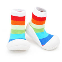 Детская обувь для мальчиков и девочек, резиновые кроссовки, хлопковая мягкая нескользящая подошва, для новорожденных, для первых шагов, для малышей, Повседневная Уличная обувь для детской кроватки 2024 - купить недорого