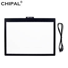 CHIPAL A4 LED Drawing Tablet Scale Digital Graphic Art Writing Board Light Box Electronic Table Pad Ten-level Dimming with Stand 2024 - buy cheap