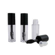 Travel 1ML Transparent Mascara Tube Eyelash Cream Vial Liquid Bottle Sample Cosmetic Container with Leakproof Inner Black Cap 2024 - buy cheap