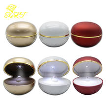 Creative LED Light Egg Shaped Ring Box Jewelry Storage Display Wedding Packaging For Ring Holder 2024 - buy cheap