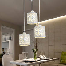 Lámparas colgantes nórdicas modernas E27, lámpara de araña hueca de hierro, decoración del hogar para comedor y dormitorio 2024 - compra barato