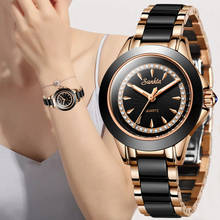 SUNKTA New Mulheres Relógio de Cerâmica Relógio À Prova D' Água Relógios Do Esporte Da Forma Das Mulheres Top Marca de Luxo Senhoras relógio Relogio feminino 2024 - compre barato