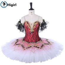 Rosa escuro preto clássico ballet vestido tutu para meninas nutcracker pouco fariy profissional tutus bt9278 2024 - compre barato