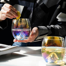 Copo de vidro colorido everest, copo de água em formato de ovo, bebida, suco, leite, casamento em casa, vinho sem temperatura, cerveja, canção de ninar 2024 - compre barato