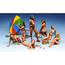 1/35 Resin Figure Building Kit Bikini Girls (No Parasol) 2024 - buy cheap