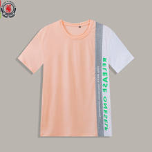 Camiseta listrada masculina fredd marshall, manga curta, casual, hip hop, respirável, gola redonda, streetwear 418 2024 - compre barato