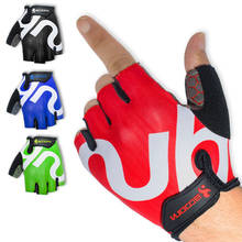 Велосипедные перчатки с открытыми пальцами, противоскользящие, против пота, велосипедные варежки, гоночные спортивные, дорожные, велосипедные перчатки для горного велосипеда 2024 - купить недорого
