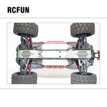 1:5 X-MAXX xmaxx metal chassis armadura terno atualização de aço inoxidável placa skid kit chassis armadura placa proteção para rc carro 2024 - compre barato