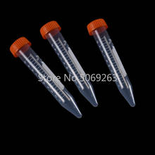 100pcs/lot 10ml Plastic Tubes with Caps Vials Plastic Centrifuge Tube PP Microcentrifuge Sharp-bottomed with Screw Cap 2024 - buy cheap