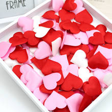 100pcs Sponge Loving Heart Petal Wedding Sprinkle Supplies DIY Table Confetti Decor Birthday Party Valentines Scatter Decoration 2024 - buy cheap