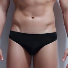 2020 Top quality Gay Men Underwear Summer Men's Underwear Briefs Ice Transparent Low Waist Sexy Panties Gay Seamless Silkly 2024 - buy cheap