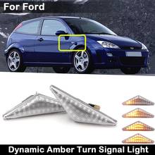 Luz LED de señal de giro ámbar dinámica para Ford Focus MK1, 1998-2004, Mondeo MK3, 2000-2007, 2 uds. 2024 - compra barato
