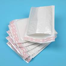 Bolsa de espuma blanca con burbujas para correo, sobres acolchados de 16x16cm, 50 unidades 2024 - compra barato