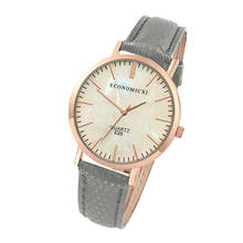 Fashion Women's Leather Strap Watches Quartz Analog Round Wrist Watch Fashion Ladies Wrist Watch Reloj Mujer   2024 - buy cheap