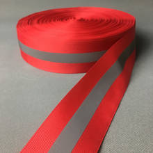 100 Meters Reflective Strips Red Cloth Reflective Fabric Sewing Tape ,5cm *1.5cm width DIY Reflection Warning ribbon Material 2024 - buy cheap