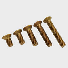 2pcs M10 M12 Phillips bolt copper countersunk head screws brass cross flat screws machine bolts 16-100mm length 2024 - buy cheap