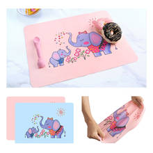 Cartoon Children's Silicone Placemat Heat Resistant Plate Mat Children Coaster Creative Baby Table Mat Non-slip Insulation Pad 2024 - buy cheap