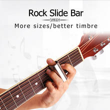 Rock Slide Bar High Guitar Slide Bar Stainless Steel Metal/Glass Finger Slides for Ukulele String Instruments Guitar Accessories 2024 - buy cheap