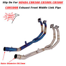 Tubo de enlace medio delantero modificado para motocicleta, Escape sin silenciador, para Honda CBR500, CB500X, CB500F, CBR500R 2024 - compra barato