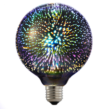 1Pc Wholesale Dropshipping MOONBIFFY Led Light Bulb 3D Decoration Bulb 110V 220V ST64 G95 G80 G125 A60 E27 Holiday Lights 2024 - buy cheap