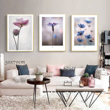 Pintura en lienzo con flor de lavanda, póster nórdico para sala de estar, dormitorio, decoración de fondo, imagen colgante de pared sin marco 2024 - compra barato