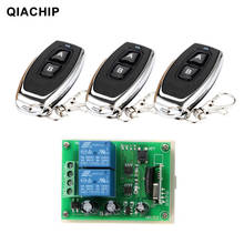 QIACHIP 433Mhz DC 12V 2CH Universal Wireless Remote Control Switch RF Relay Receiver Module RF Remote controllor Transmitter 2024 - buy cheap