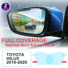 KULEOU полноэкранная противотуманная непромокаемая пленка для зеркала заднего вида для Toyota Hilux SR5 Hilux REVO VIGO AN120 AN130 2015 ~ 2020 наклейки 2024 - купить недорого