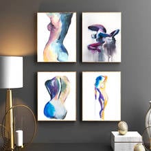 Женская Абстрактная живопись, Эротическая эротическая Настенная картина, эротический постер для спальни 2024 - купить недорого